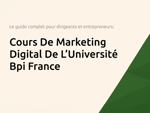 Cours De Marketing Digital De L’Université Bpi France: Le Guide Complet Pour Dirigeants Et Entrepreneurs